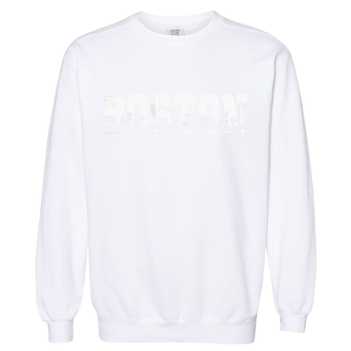 Boston Massachusetts Skyline Graphic Apparel Garment-Dyed Sweatshirt
