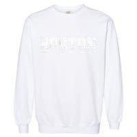 Boston Massachusetts Skyline Graphic Apparel Garment-Dyed Sweatshirt