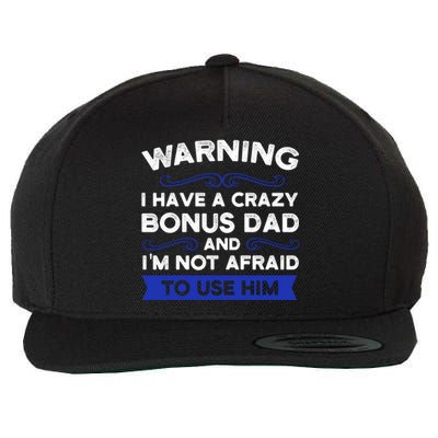 Being My Stepdad Is Gift Bonus Father Stepdad Gift Wool Snapback Cap