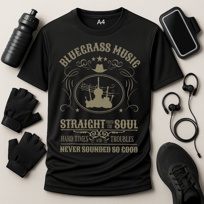 Bluegrass Music Straight From The Soul Cooling Performance Crew T-Shirt