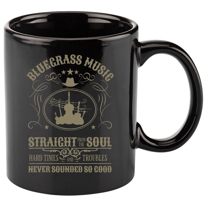 Bluegrass Music Straight From The Soul 11oz C Handle Ceramic Mug
