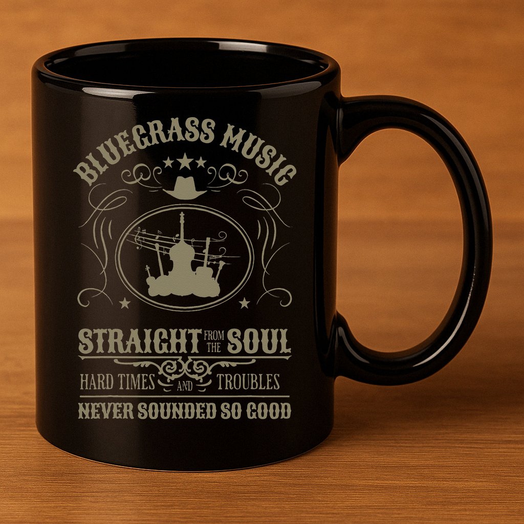 Bluegrass Music Straight From The Soul 11oz C Handle Ceramic Mug