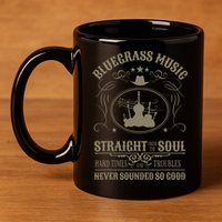 Bluegrass Music Straight From The Soul 11oz C Handle Ceramic Mug