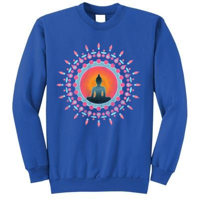 Buddha Meditation Sun Flower Dala Buddhism Yoga Symbol Funny Gift Sweatshirt