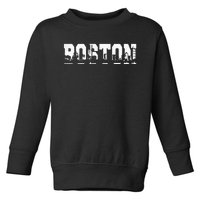 Boston Massachusetts Skyline Graphic Apparel Toddler Sweatshirt