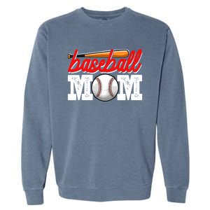 Baseball Mom Sports Mothers Day Mommy Mama Baseball Lover Gift Garment-Dyed Sweatshirt