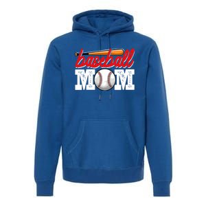 Baseball Mom Sports Mothers Day Mommy Mama Baseball Lover Gift Premium Hoodie