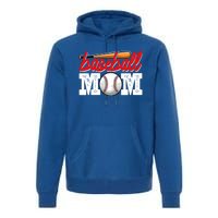 Baseball Mom Sports Mothers Day Mommy Mama Baseball Lover Gift Premium Hoodie