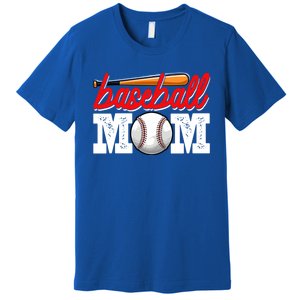 Baseball Mom Sports Mothers Day Mommy Mama Baseball Lover Gift Premium T-Shirt