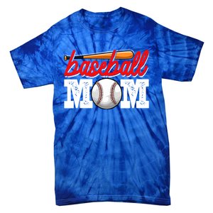 Baseball Mom Sports Mothers Day Mommy Mama Baseball Lover Gift Tie-Dye T-Shirt