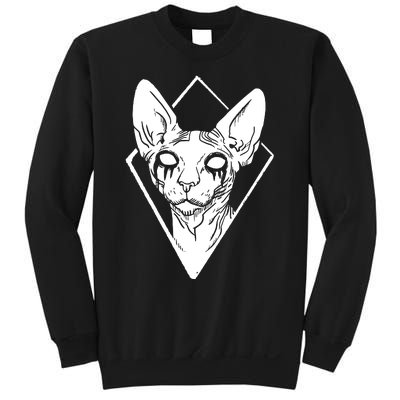 Black Metals Sphynx Cat Sweatshirt