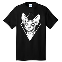 Black Metals Sphynx Cat Tall T-Shirt