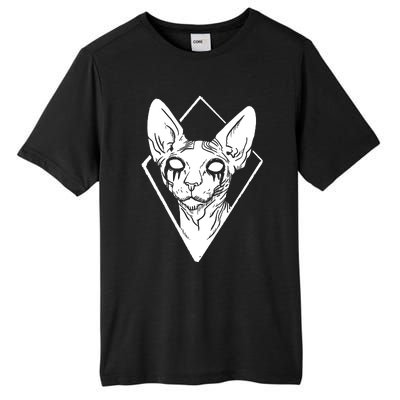 Black Metals Sphynx Cat Tall Fusion ChromaSoft Performance T-Shirt