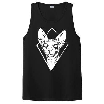 Black Metals Sphynx Cat PosiCharge Competitor Tank