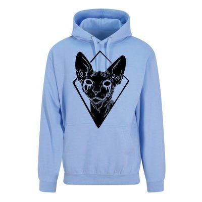 Black Metals Sphynx Cat Unisex Surf Hoodie