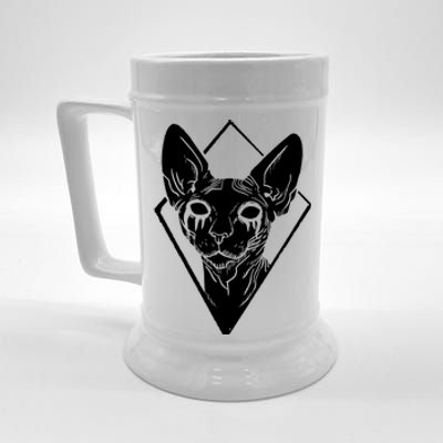 Black Metals Sphynx Cat Beer Stein