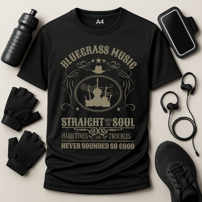 Bluegrass Music Straight From The Soul Cooling Performance Crew T-Shirt