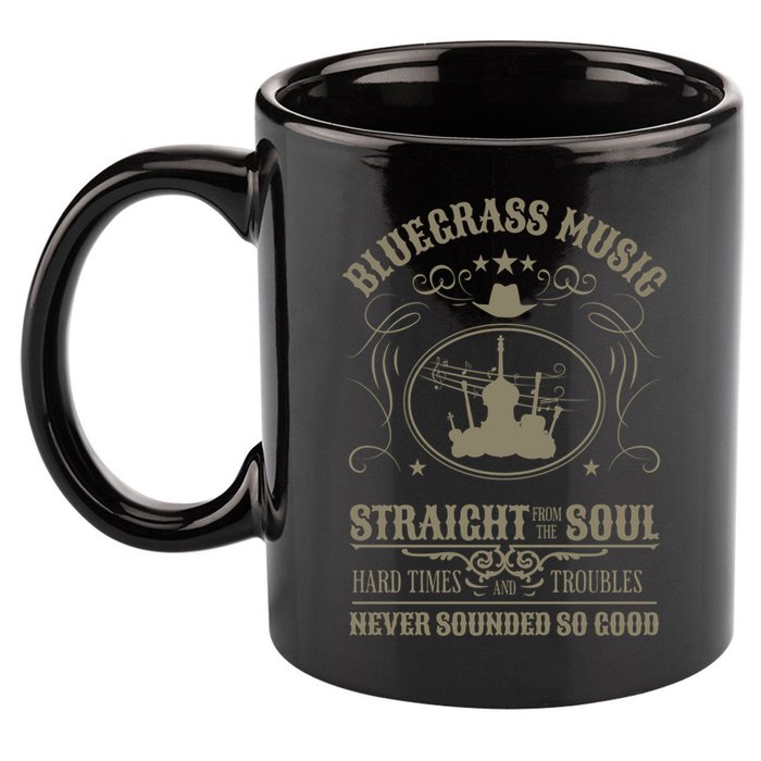 Bluegrass Music Straight From The Soul 11oz C Handle Ceramic Mug