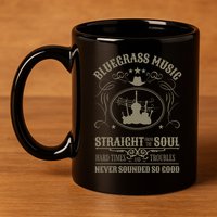 Bluegrass Music Straight From The Soul 11oz C Handle Ceramic Mug