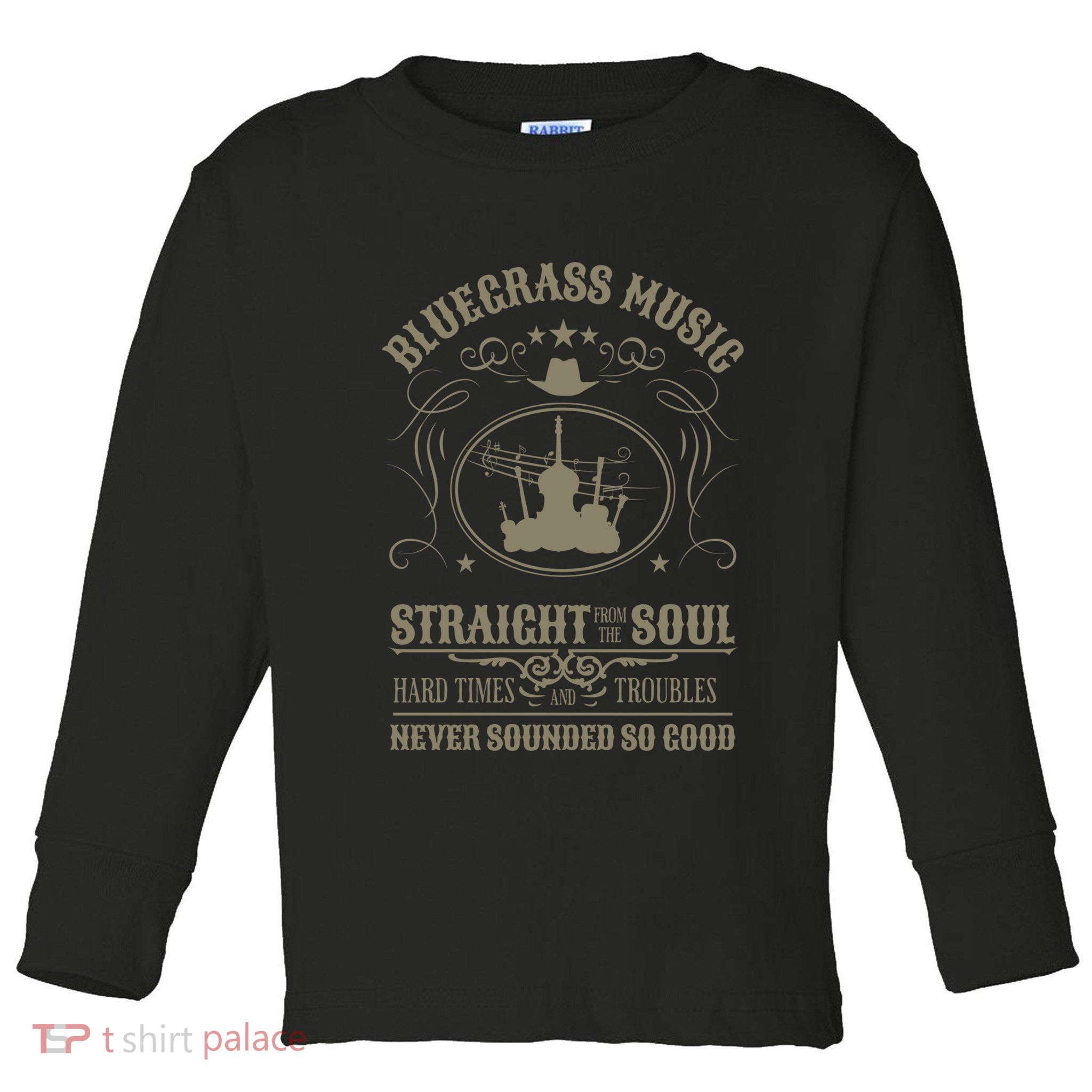 Bluegrass Music Straight From The Soul Toddler Long Sleeve Shirt
