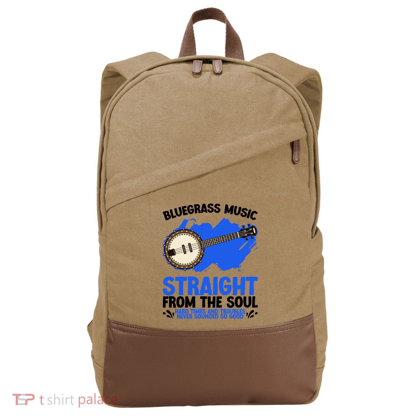 Bluegrass Music Straight From The Soul Cotton Canvas Backpack