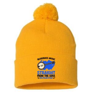 Bluegrass Music Straight From The Soul Pom Pom 12in Knit Beanie