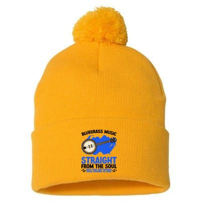 Bluegrass Music Straight From The Soul Pom Pom 12in Knit Beanie