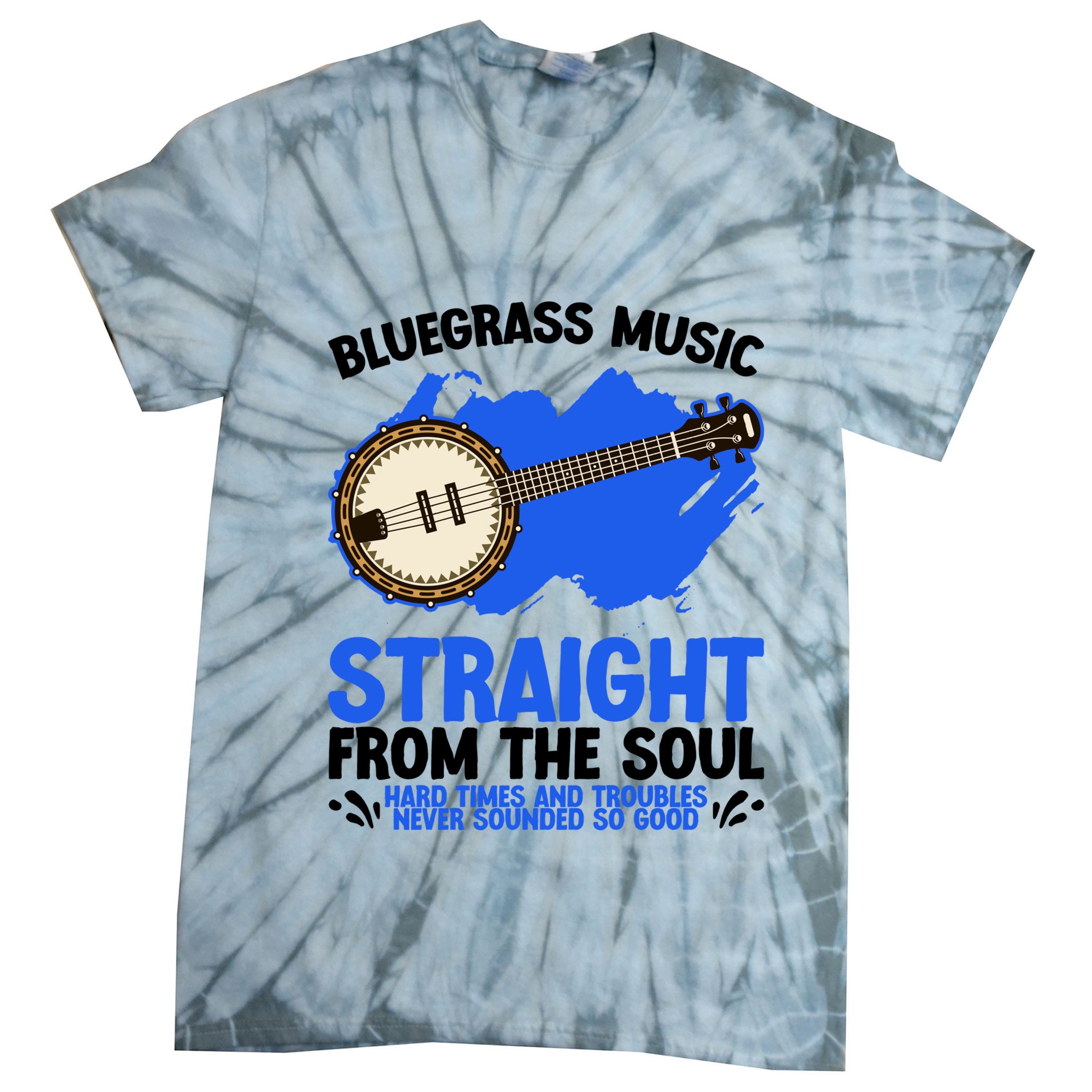 Bluegrass Music Straight From The Soul Tie-Dye T-Shirt