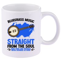 Bluegrass Music Straight From The Soul 11oz C Handle Ceramic Mug