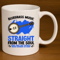 Bluegrass Music Straight From The Soul 11oz C Handle Ceramic Mug