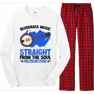 Bluegrass Music Straight From The Soul Long Sleeve Pajama Set