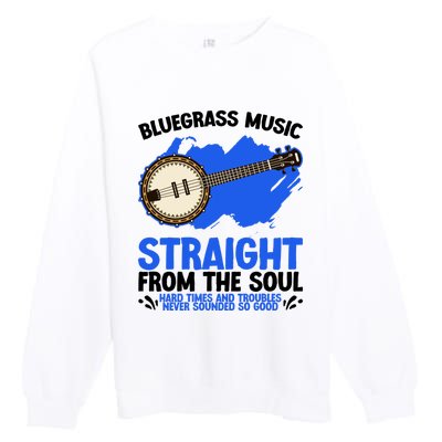 Bluegrass Music Straight From The Soul Premium Crewneck Sweatshirt