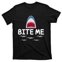 Bite Me Shark Lover Week Awareness Animal Ocean Summer T-Shirt