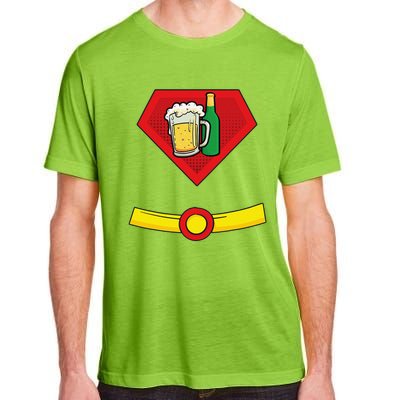 Beer Man Superhero Halloween Costume Adult ChromaSoft Performance T-Shirt