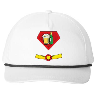 Beer Man Superhero Halloween Costume Snapback Five-Panel Rope Hat