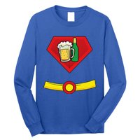 Beer Man Superhero Halloween Costume Long Sleeve Shirt