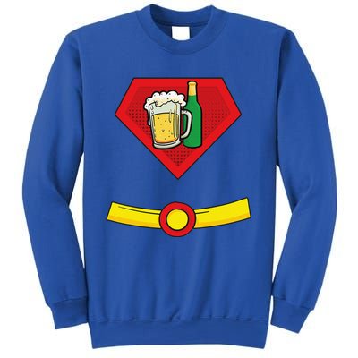 Beer Man Superhero Halloween Costume Sweatshirt