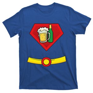 Beer Man Superhero Halloween Costume T-Shirt