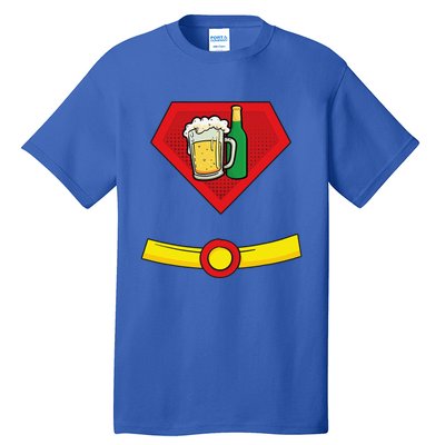 Beer Man Superhero Halloween Costume Tall T-Shirt