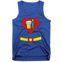 Beer Man Superhero Halloween Costume Tank Top