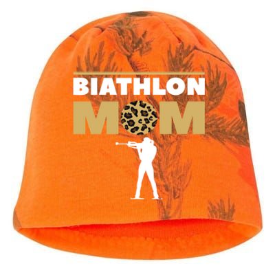 Biathlon Mom Skiing Competition Biathlete Cute Gift Kati - Camo Knit Beanie