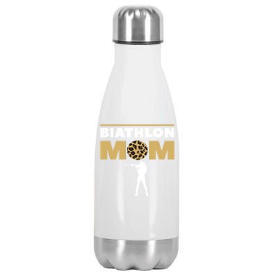 Biathlon Mom Skiing Competition Biathlete Cute Gift Stainless Steel Insulated Water Bottle