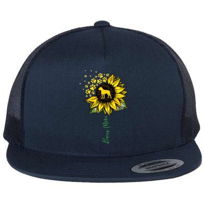 Boxer Mom Sunflower Boxer Dog Gifts Dog Mom Mama Flat Bill Trucker Hat