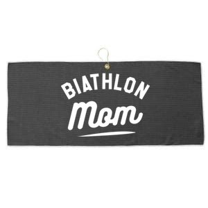 Biathlon Mom Skiing Competition Biathlete Gift Large Microfiber Waffle Golf Towel