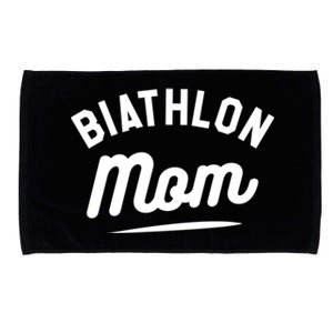 Biathlon Mom Skiing Competition Biathlete Gift Microfiber Hand Towel