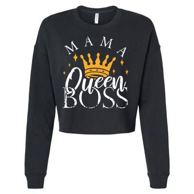 Boss Mommy Shirts Funny Mothers Day Gift Mama Queen Perfect Cropped Pullover Crew