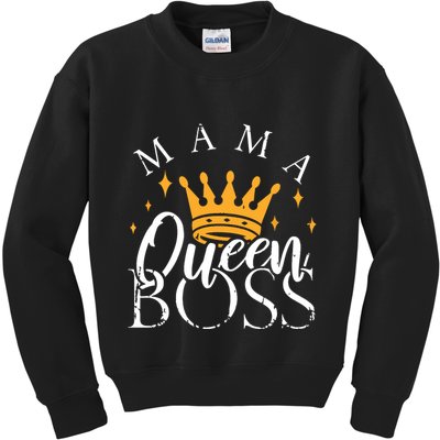 Boss Mommy Shirts Funny Mothers Day Gift Mama Queen Perfect Kids Sweatshirt