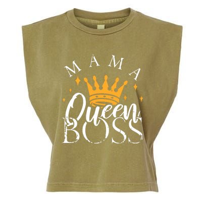 Boss Mommy Shirts Funny Mothers Day Gift Mama Queen Perfect Garment-Dyed Women's Muscle Tee