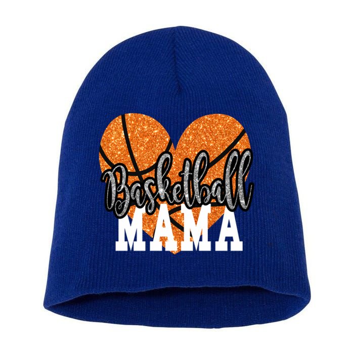 Basketball Mama Sports Mom Gift Short Acrylic Beanie