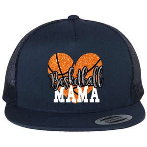 Basketball Mama Sports Mom Gift Flat Bill Trucker Hat